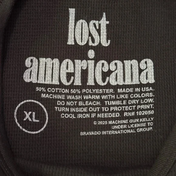 Harley Davidson X mgk lost Americana graphic thermal long sleeve tee Size XL - Picture 5 of 5